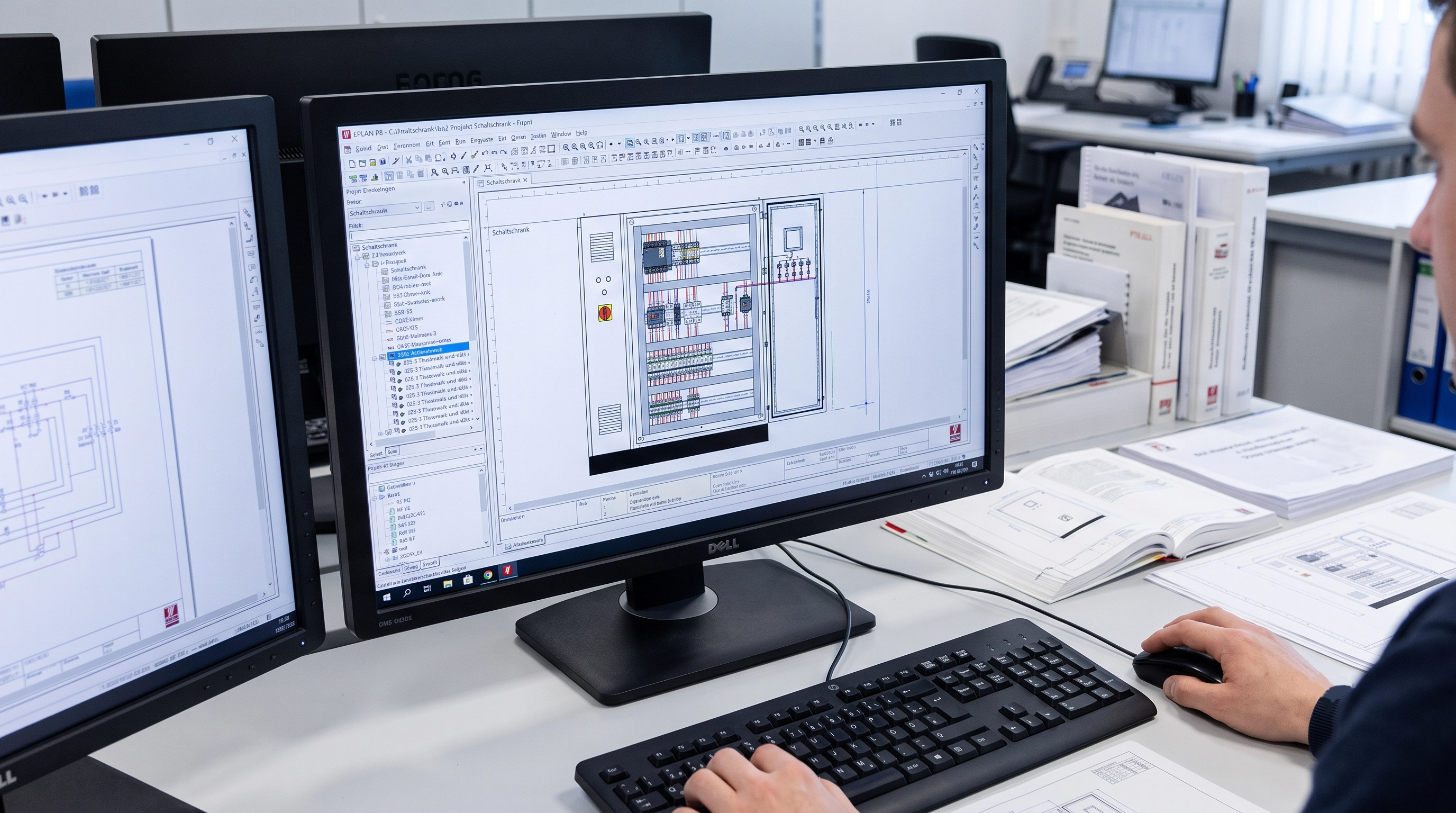 Elektroplan für eine Steuerungslösung in der Automatisierungstechnik
