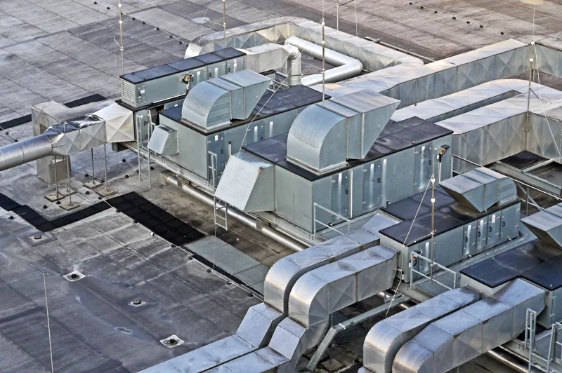 Lüftungsanlage in einem Gebäude